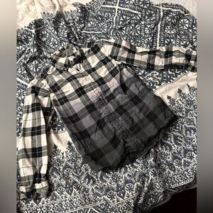 Plaid button down